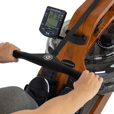 Fluid Rower Touch Heart Rate Handle - V, XL Models Schwarz 