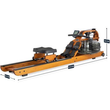 Fluid Rower Viking 3 V Wasserrudergerät aus Holz  Braun 