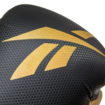 Reebok Boxhandschuhe Pro Schwarz/Gold Schwarz mit Gold 10 OZ 