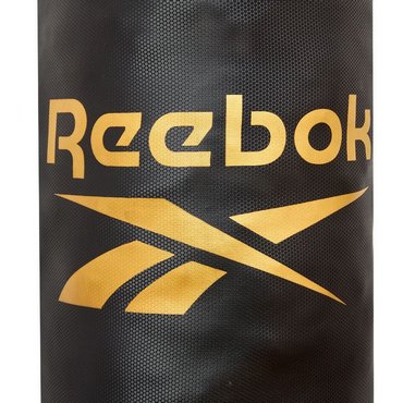 Reebok 4ft PU Boxsack 120 cm 20 kg Schwarz mit Gold 