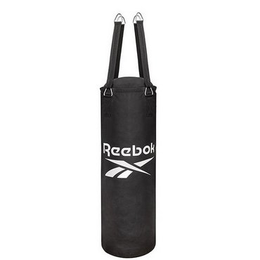 Reebok 3ft Nylon Boxsack 90 cm 18 kg Schwarz mit Weiss 