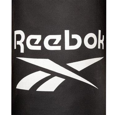 Reebok 3ft Nylon Boxsack 90 cm 18 kg Schwarz mit Weiss 