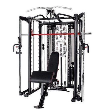 Inspire SCS Smith Cage System - inklusive Trainingsbank Schwarz 