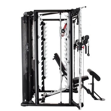 Inspire SCS Smith Cage System - inklusive Trainingsbank Schwarz 
