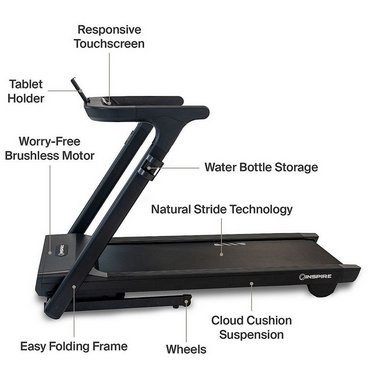 Inspire Tread 3 Laufband klappbar Schwarz 