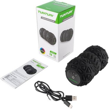 Tunturi Massage-Rolle vibrierend Schwarz 