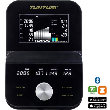 Tunturi E100 Centuri Ergometer Schwarz mit Gold 