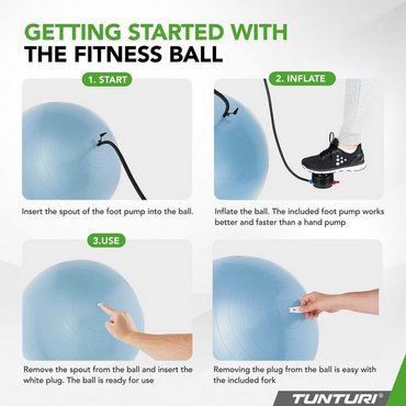 Tunturi Gymnastik Fitnessball 75 cm 