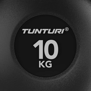 Tunturi Platinum Kettlebell mit Gummibeschichtung 10 kg Schwarz 