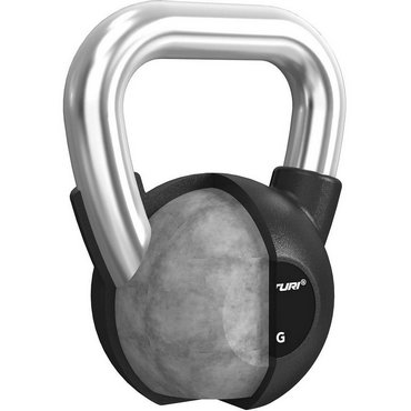Tunturi Platinum Kettlebell mit Gummibeschichtung 12 kg Schwarz 