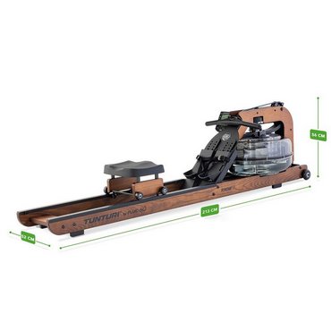 Tunturi R90W Wasserrudergerät aus Holz by Fluid  Braun 