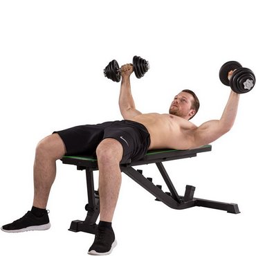 Tunturi UB40 Hantelbank Utility Bench verstellbar Schwarz 