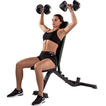 Tunturi UB40 Hantelbank Utility Bench verstellbar Schwarz 