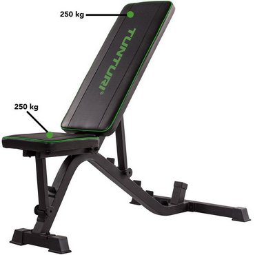 Tunturi UB40 Hantelbank Utility Bench verstellbar Schwarz 