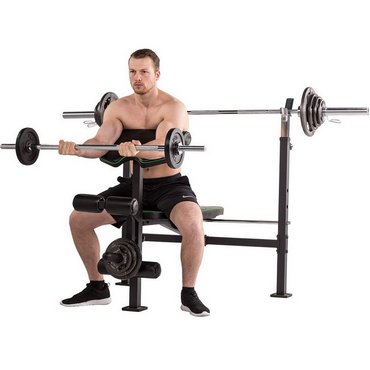 Tunturi WB60 Olympische Hantelbank Schwarz 